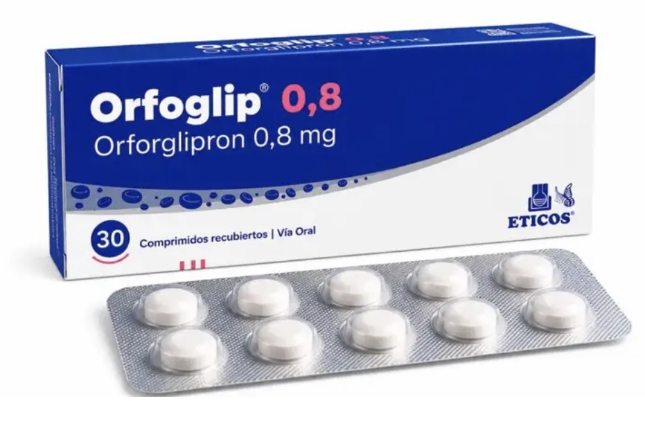 Caixa e blíster de Orfoglip®